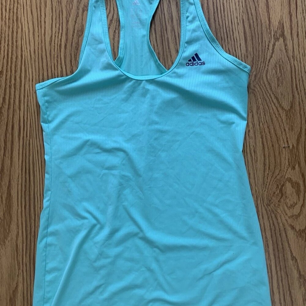 Adidas Climalite Aqua Color Women’s Workout top Tank Top Size S